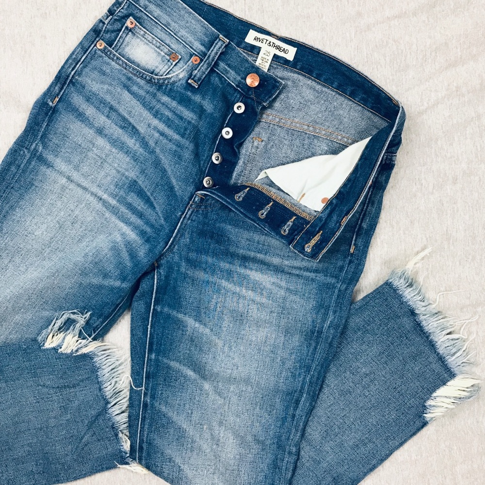 Madewell Rivet & Thread Retro Straight Jeans